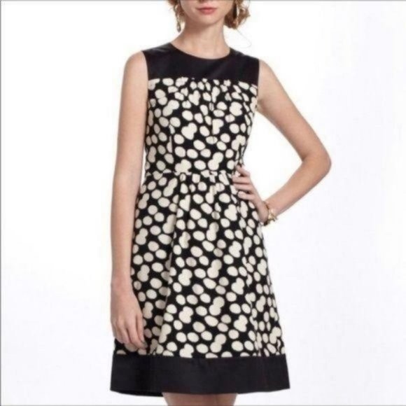 Anthropologie Dresses & Skirts - Anthropologie Leifnotes Notched Polka Dot Dress
